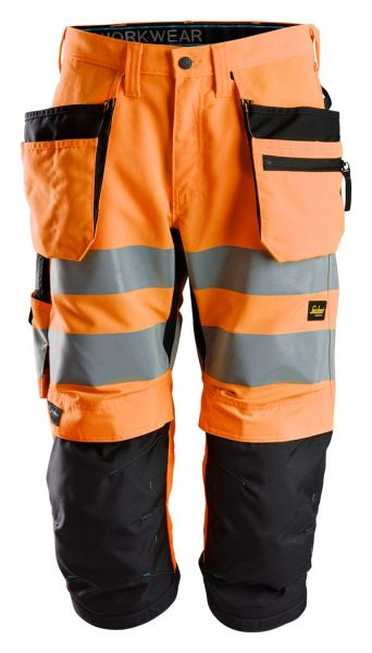 6134 LiteWork, High-Vis Piratenhose+ Holstertaschen Klasse 2, Regular Fit