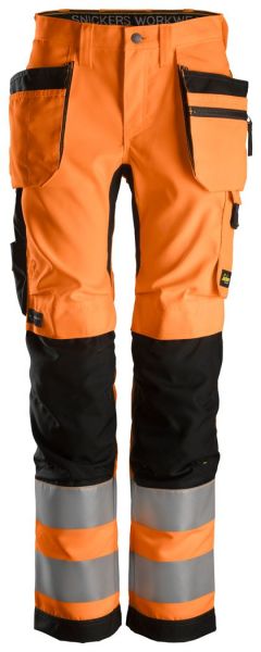 6730 Snickers AllroundWork, Damen HV Hose+ HP CL2, Regular Fit