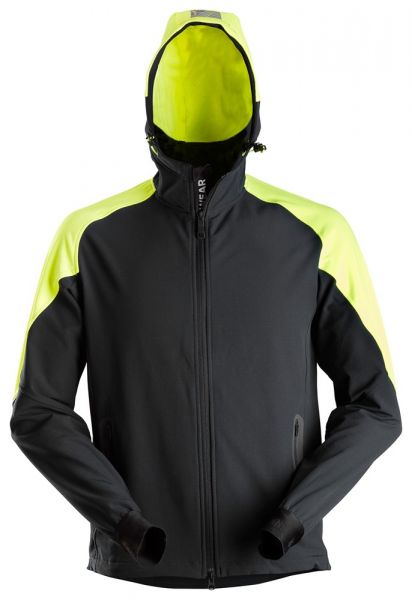 8025 Snickers FlexiWork Neon Kapuzenjacke