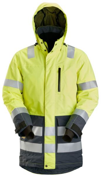 1830 Snickers AllroundWork, High-Vis WP Parka, Klasse 3