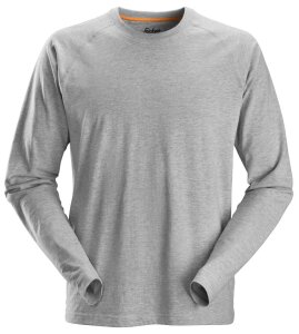 2410 Snickers AllroundWork T-Shirt LS - 2800 grau - M