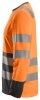 2433 Snickers AllroundWork HV LS T-Shirt CL2 - 5558 orange-stahlgrau - L