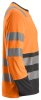 2433 Snickers AllroundWork HV LS T-Shirt CL2 - 5558 orange-stahlgrau - L