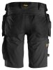 6141 Snickers AllroundWork Stretch Shorts HP - 0404 schwarz - 048 (Standardgrösse)