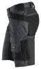 6141 Snickers AllroundWork Stretch Shorts HP - 5804 stahlgrau-schwarz - 046 (Standardgrösse)