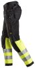 6233 Pantalon Snickers AllroundWork HV + HP CL1 - 0466 noir-jaune - 096 (taille courte : longueur de jambe -6 cm)