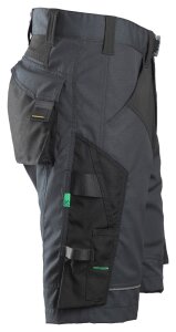 6914 Snickers FlexiWork Shorts+ - 5804 stahlgrau-schwarz - 044 (Standardgrösse)