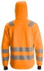 8039 Snickers AllroundWork HV FZ Hoodie CL2 - 5500 hv orange - XS