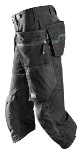 6905 Snickers FlexiWork Pirate Pants, with holster pockets - 0404 black - 064 (standard size)