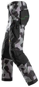 6903 Snickers FlexiWork Arbeitshose - 8704 camuflagegrau-schwarz - 058 (Standardgrösse)