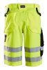 6132 Snickers LiteWork, High-Vis Shorts+ Klasse 1 - 6604 gelb-schwarz - 054 (Standardgrösse)