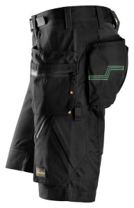 6904 Snickers FlexiWork Work Shorts, with Holster Pockets - 0404 black - 052 (Standard size)