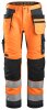 6230 Snickers AllroundWork, High-Vis Arbeitshose+ mit HT, Klasse 2 - 5558 orange-stahlgrau - 100 (Kurzgrösse: -6cm Beinlänge)