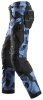 6903 Snickers FlexiWork Arbeitshose - 8604 camuflageblau-schwarz - 092 (Kurzgrösse: -6cm Beinlänge)