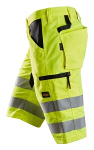 6132 Snickers LiteWork, High-Vis Shorts+ Klasse 1 - 6604 gelb-schwarz - 050 (Standardgrösse)