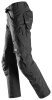 6903 Pantalon de travail Snickers FlexiWork - 0404 noir - 100 (taille courte : longueur de jambe -6 cm)
