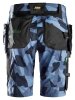 6904 Snickers FlexiWork ArbeitsShorts, mit Holstertaschen - 8604 camuflageblau-schwarz - 062 (Standardgrösse)
