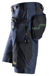 6904 Snickers FlexiWork ArbeitsShorts, mit Holstertaschen - 9504 marineblau-schwarz - 046 (Standardgrösse)