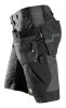 6904 Pantaloncini da lavoro Snickers FlexiWork, con tasche a fondina - 5804 grigio acciaio-nero - 064 (taglia standard)