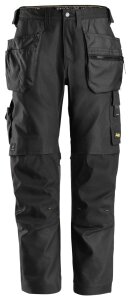 6224 Snickers AllroundWork Canvas+ work pants with holster pockets, Regular Fit