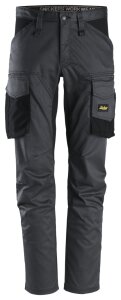 6803 Snickers AllroundWork, Stretch Arbeitshose ohne Knietaschen, Slim Fit