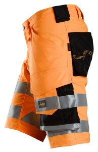 6136 Short Snickers HighVis Stretch CL1, coupe ajustée