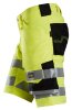 6136 Snickers HighVis Stretch Shorts CL1, Slim Fit