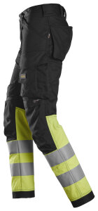 6334 Snickers HighVis Stretch Pants CL1, Regular Fit