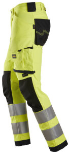 6343 Snickers HighVis Stretch Pants CL2, Regular Fit