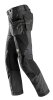 6902 Pantaloni da lavoro Snickers FlexiWork, con tasche a fondina - 5804 grigio acciaio-nero - 104 (taglia corta: -6 cm di lunghezza gamba)