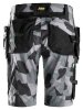 6904 Snickers FlexiWork ArbeitsShorts, mit Holstertaschen - 8704 camuflagegrau-schwarz - 054 (Standardgrösse)