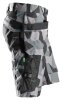 6904 Snickers FlexiWork ArbeitsShorts, mit Holstertaschen - 8704 camuflagegrau-schwarz - 054 (Standardgrösse)