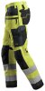 6230 Snickers AllroundWork, High-Vis Arbeitshose+ mit HT, Klasse 2 - 6658 gelb-stahlgrau - 152 (Langgrösse: +6cm Beinlänge)