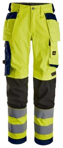 6743 Snickers High-Vis Damenhose stretch Cl 2, Regular Fit