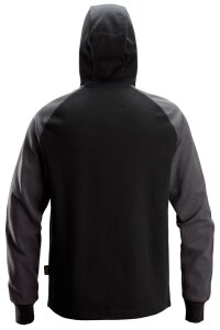 2842 Snickers Hoodie zweifarbig mit Halbreissverschluss