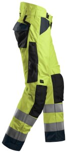 6639 Snickers AllroundWork, High-Vis 37.5® isolierende Arbeitshose+, Klasse 2, Regular Fit