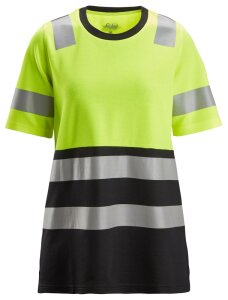 2573 Snickers High-VIS Damen-T-Shirt Warnschutzklasse 1