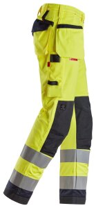 6260 Snickers ProtecWork, Arbeitshose mit Holstertaschen, High-Vis, Klasse 2