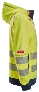 2866 Snickers ProtecWork Arc Full Zip Hoodie Hohe Sichtbarkeit Klasse 3