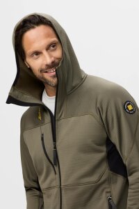 9420 Snickers Thermo-Body Mapping Fleece-Hoodie mit durchgehendem Reissverschluss