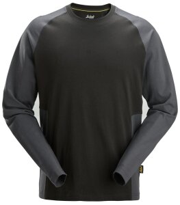 2450 Snickers Zweifarbiges Shirt mit langem Arm
