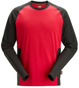 2450 Snickers Zweifarbiges Shirt mit langem Arm