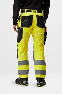 6238 Snickers High-Vis-Arbeitshose mit Holstertaschen Warnschutzklasse 2