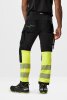 6335 Snickers High-Vis-4-Wege-Stretch-Hose Warnschutzklasse 1