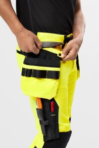 6930 Snickers High-Vis-Arbeitshose mit abnehmbaren Holstertaschen Warnschutzklasse 2