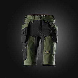 6117 Snickers AllroundWork, Damen-Stretchshorts mit abnehmbaren Holstertaschen