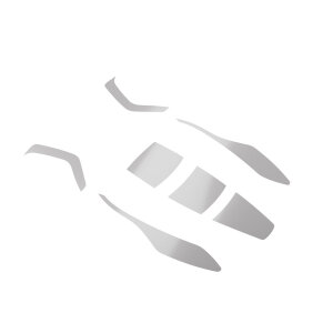 Reflektor Set Grau für Profi-Schutzhelm Hellberg...