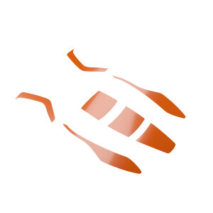 Reflektor Set Orange für Profi-Schutzhelm Hellberg...