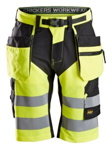 6933 Snickers FlexiWork, High-Vis Shorts+ Holstertaschen...