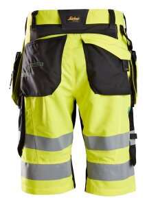 6933 Snickers FlexiWork, High-Vis Shorts+ Holstertaschen...